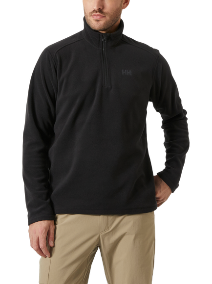 Helly Hansen Daybreaker Half Zip Fleece, Black, Black