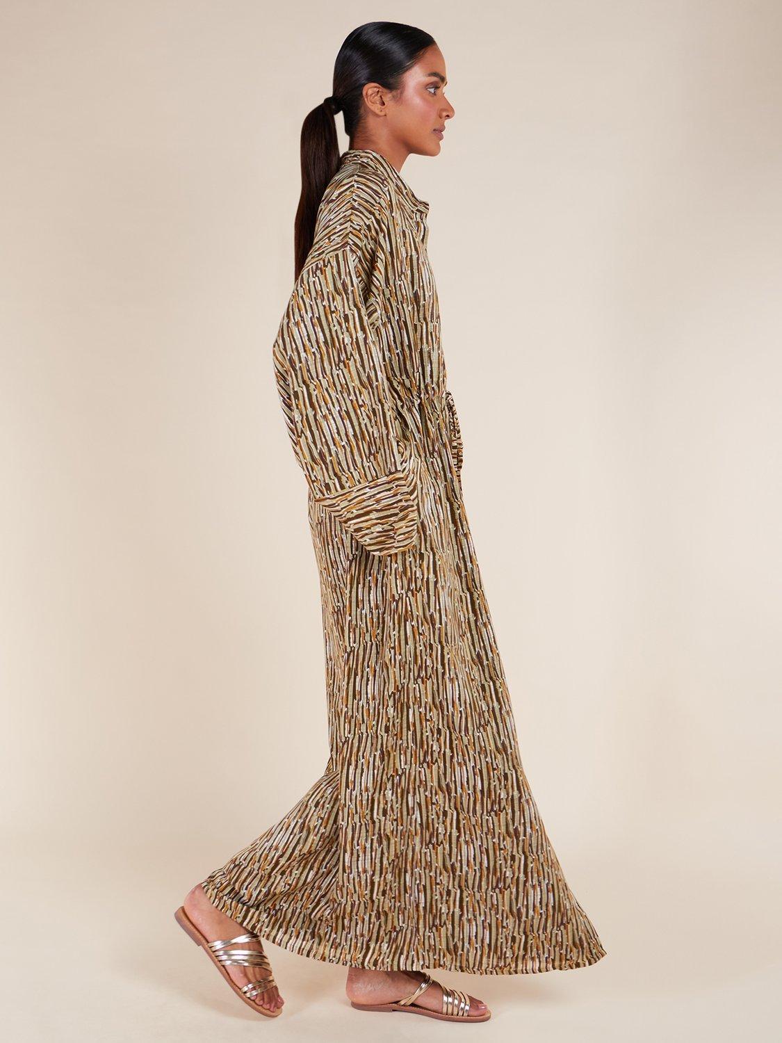 Product image 3 of 4, which shows Aab Massai Maxi Dress, Brown, S Reg