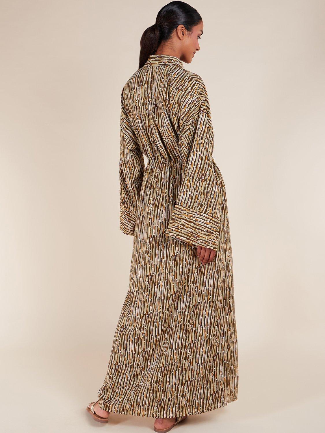 Product image 4 of 4, which shows Aab Massai Maxi Dress, Brown, S Reg