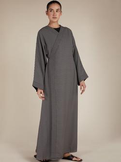 Aab Wrap Over Maxi Dress, Black, Black