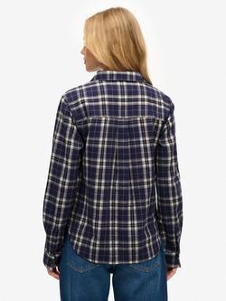 Superdry Lumberjack Check Flannel Shirt - view 2, Navy/Green