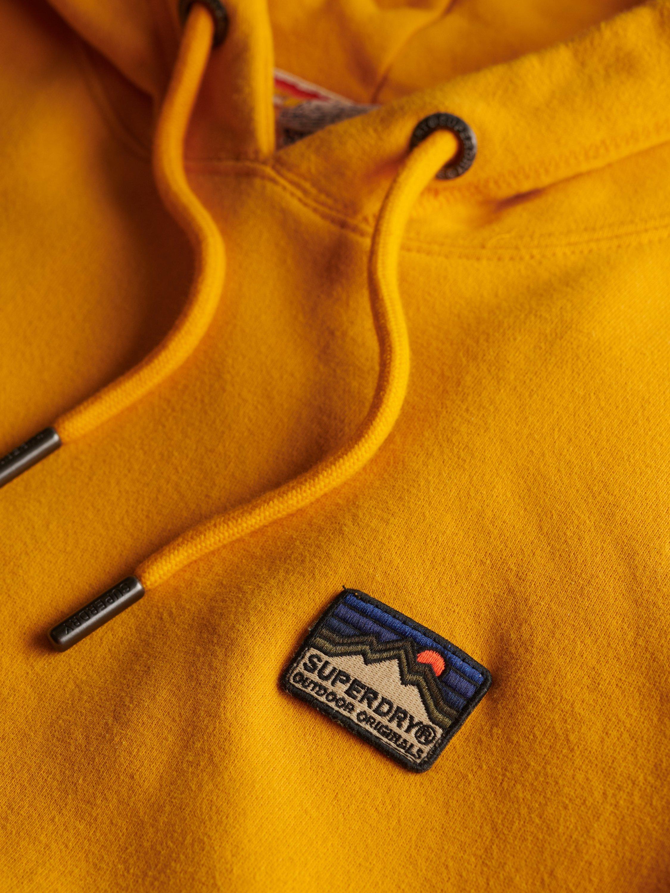 Product image 6 of 6, which shows Superdry Great Outdoors Embroidered Hoodie, Saffron Yellow, 10
