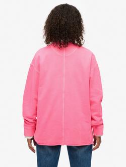 Superdry Studios Crew Sweatshirt - view 2, Fluro Pink