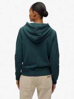 Superdry Great Outdoors Embroidered Hoodie - view 2, Dark Forest Green