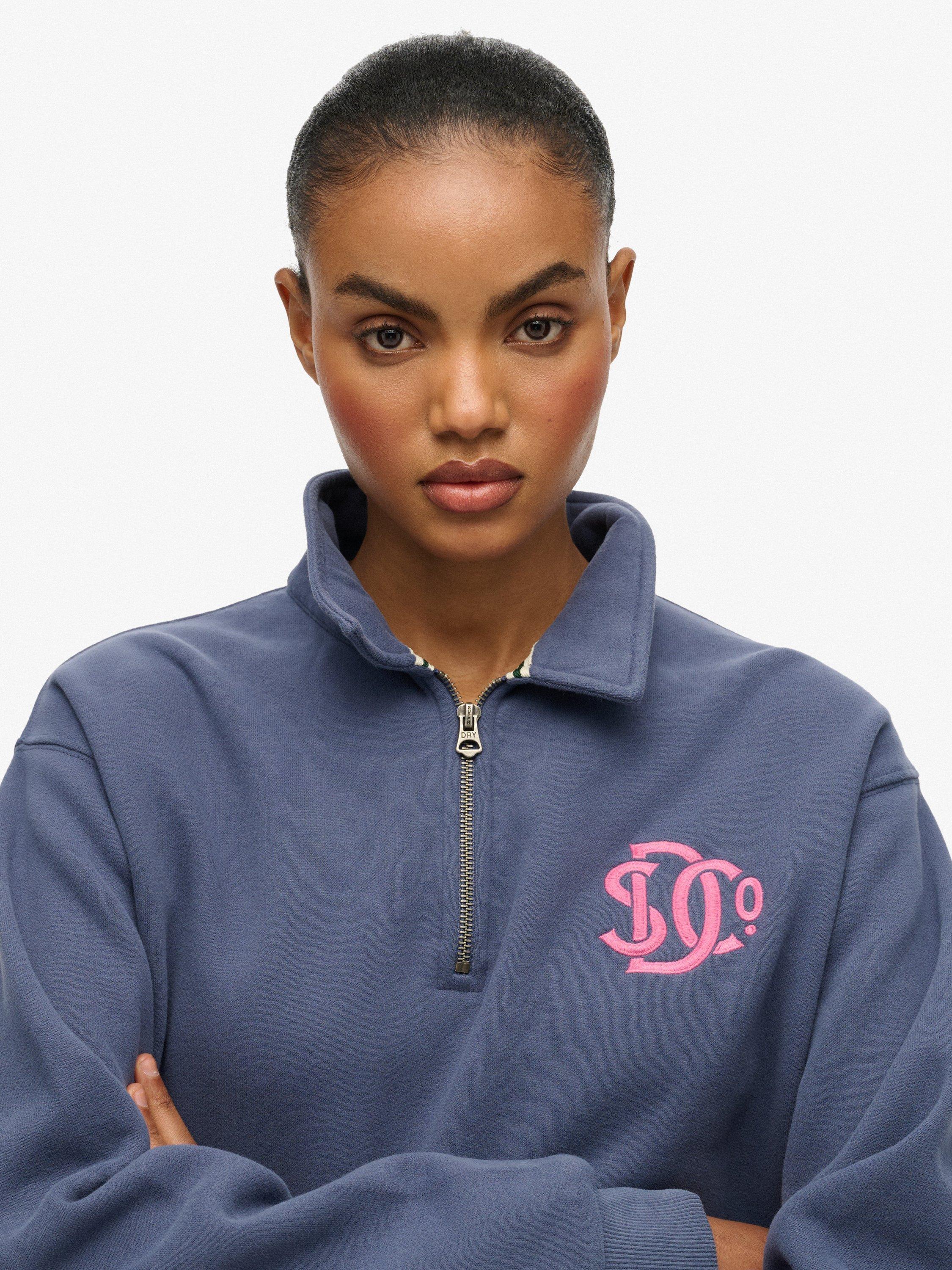 Product image 5 of 5, which shows Superdry Neon 1/2 Zip Jumper, Mariner Navy, 6