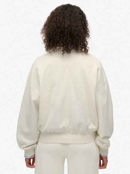 Superdry Studios 1/2 Zip Sweatshirt - view 2, Off White