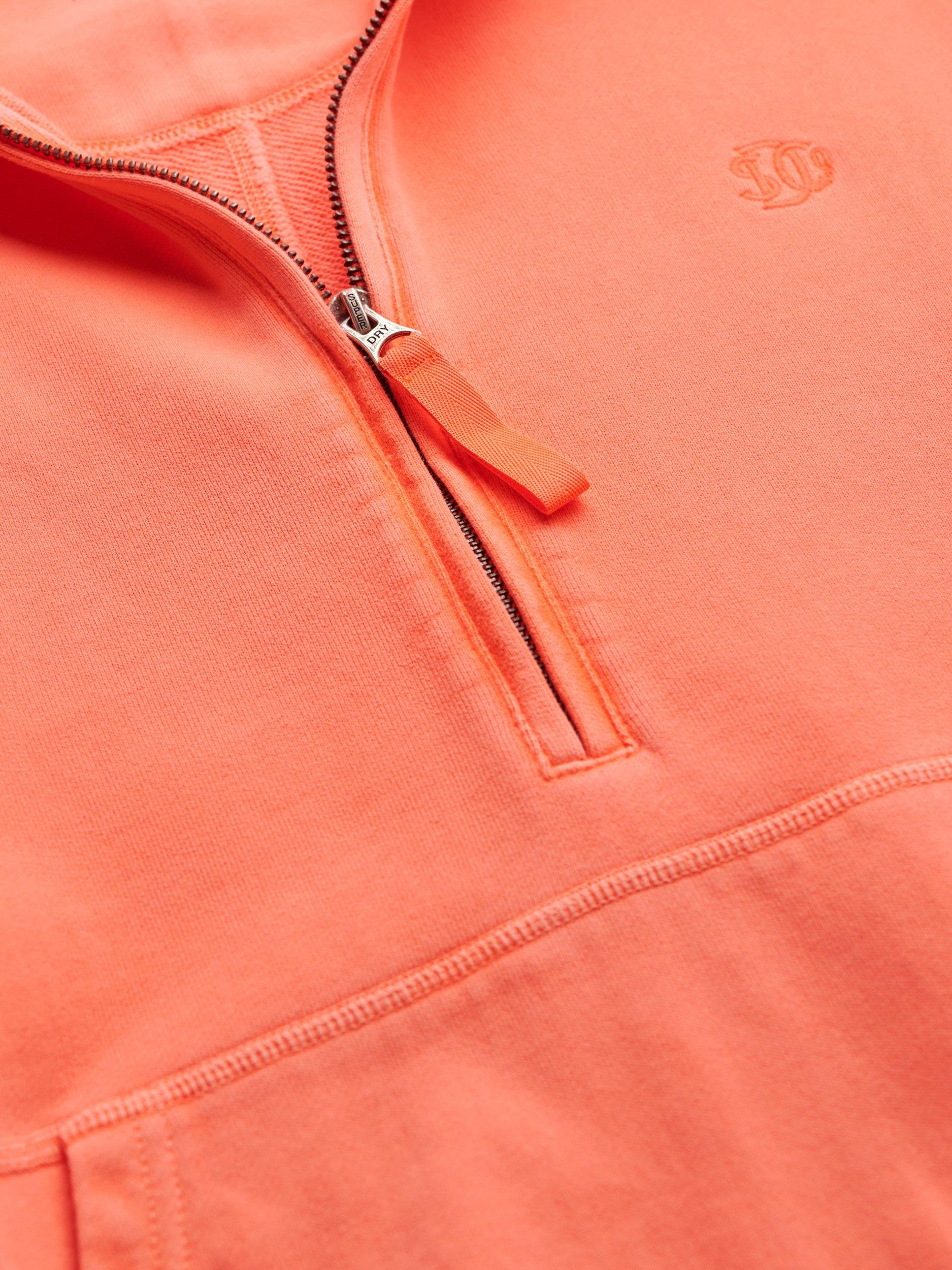 Product image 6 of 6, which shows Superdry Studios 1/2 Zip Sweatshirt, Fluro Coral, 16