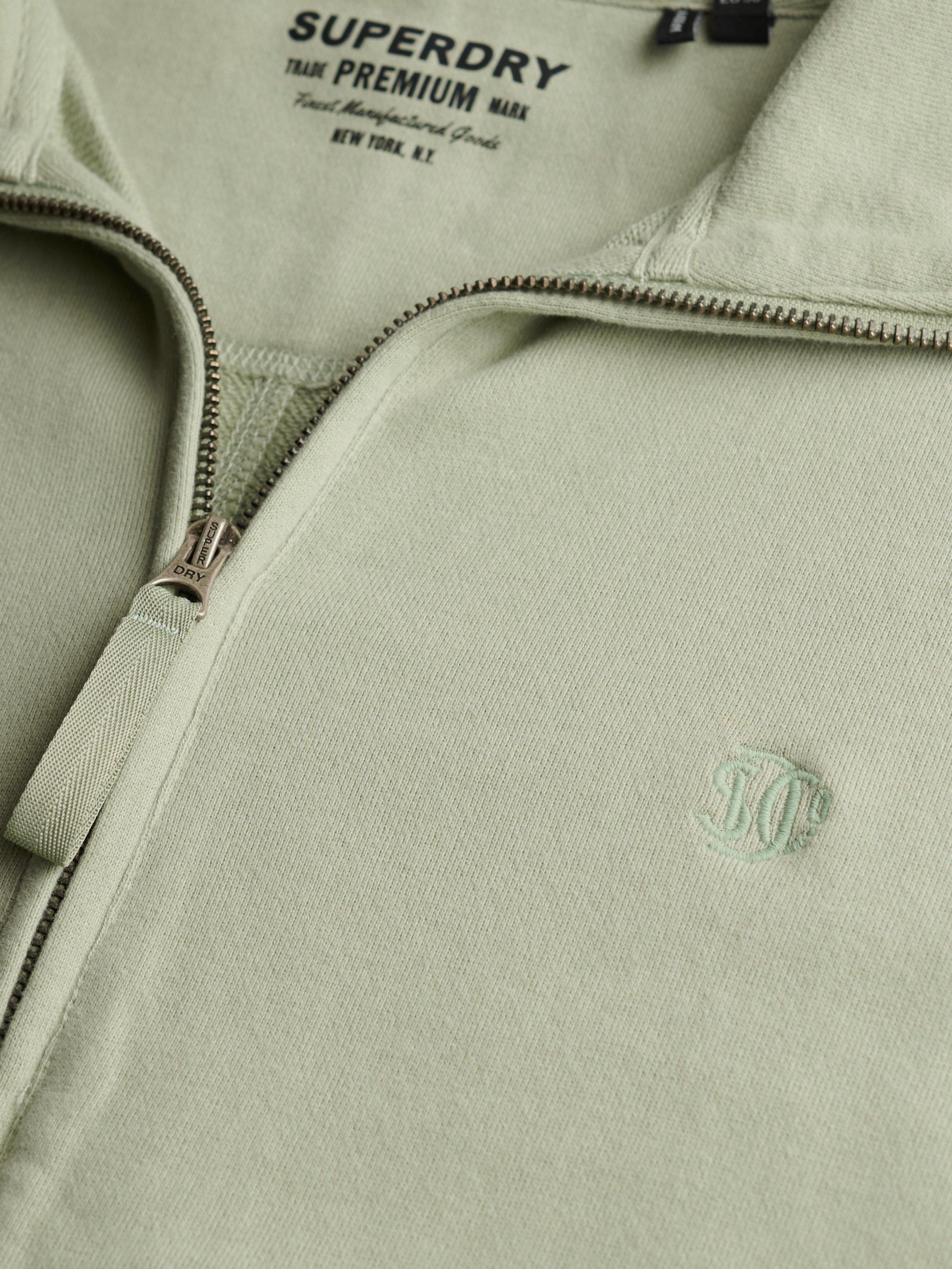 Product image 6 of 6, which shows Superdry Studios 1/2 Zip Sweatshirt, Dusty Sage, 6
