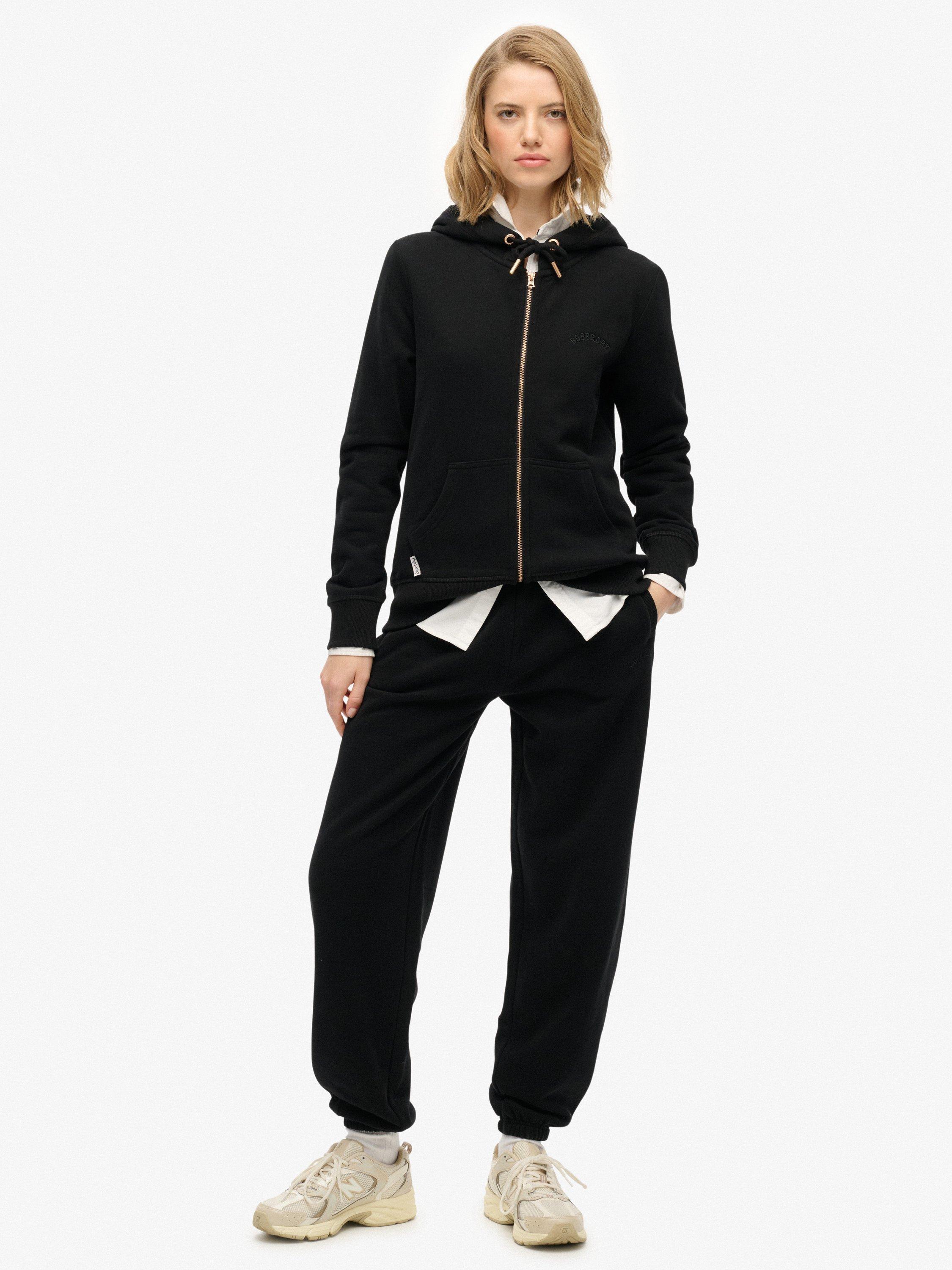 Product image 3 of 5, which shows Superdry Essential Logo Zip Hoodie, Black, 16