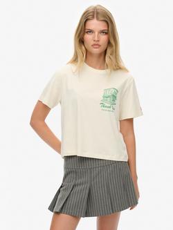 Superdry Roadside Trade Relaxed T-Shirt, Off White