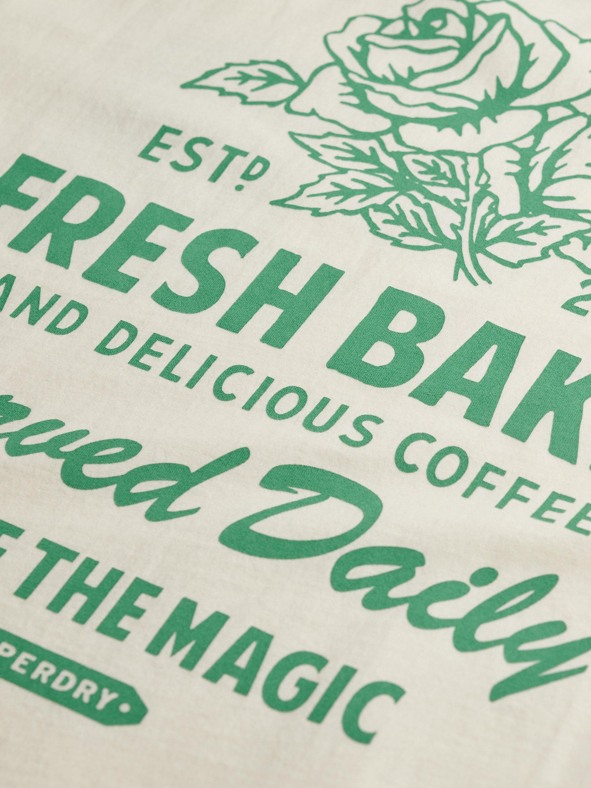 Product image 6 of 6, which shows Superdry Roadside Trade Relaxed T-Shirt, Off White, 6