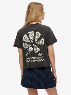 Superdry Roadside Trade Relaxed T-Shirt - view 2, Washed Black