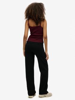 Superdry Athletic Essentials Fold Over Joggers - view 2, Black