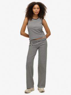 Superdry Athletic Essentials Fold Over Joggers, Eclipse/Navy