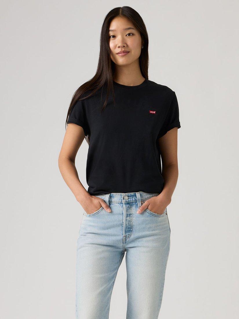 Product image 1 of 3, which shows Levi's Favorite Crew Neck T-Shirt, Black, XXS
