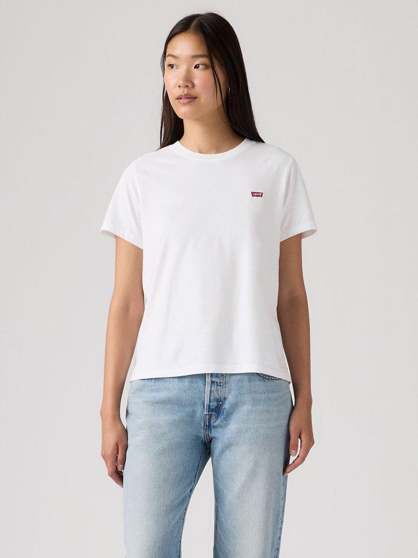 Product image 1 of 3, which shows Levi's Favorite Crew Neck T-Shirt, White, XXS