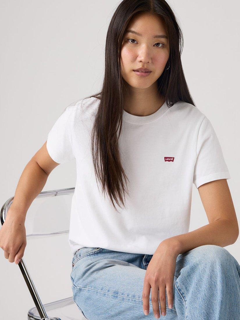 Product image 2 of 3, which shows Levi's Favorite Crew Neck T-Shirt, White, XXS