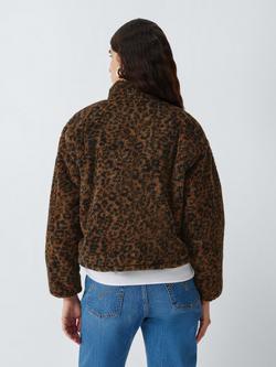 Levi's Gemma Sherpa 1/4 Zip Fleece, Brown Multi - view 2, Brown Multi