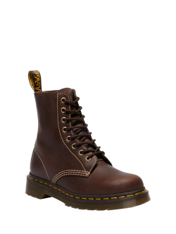 Dr. Martens 1460 Pascal 8 Eye Leather Boots, Dark Brown - view 2, Dark Brown