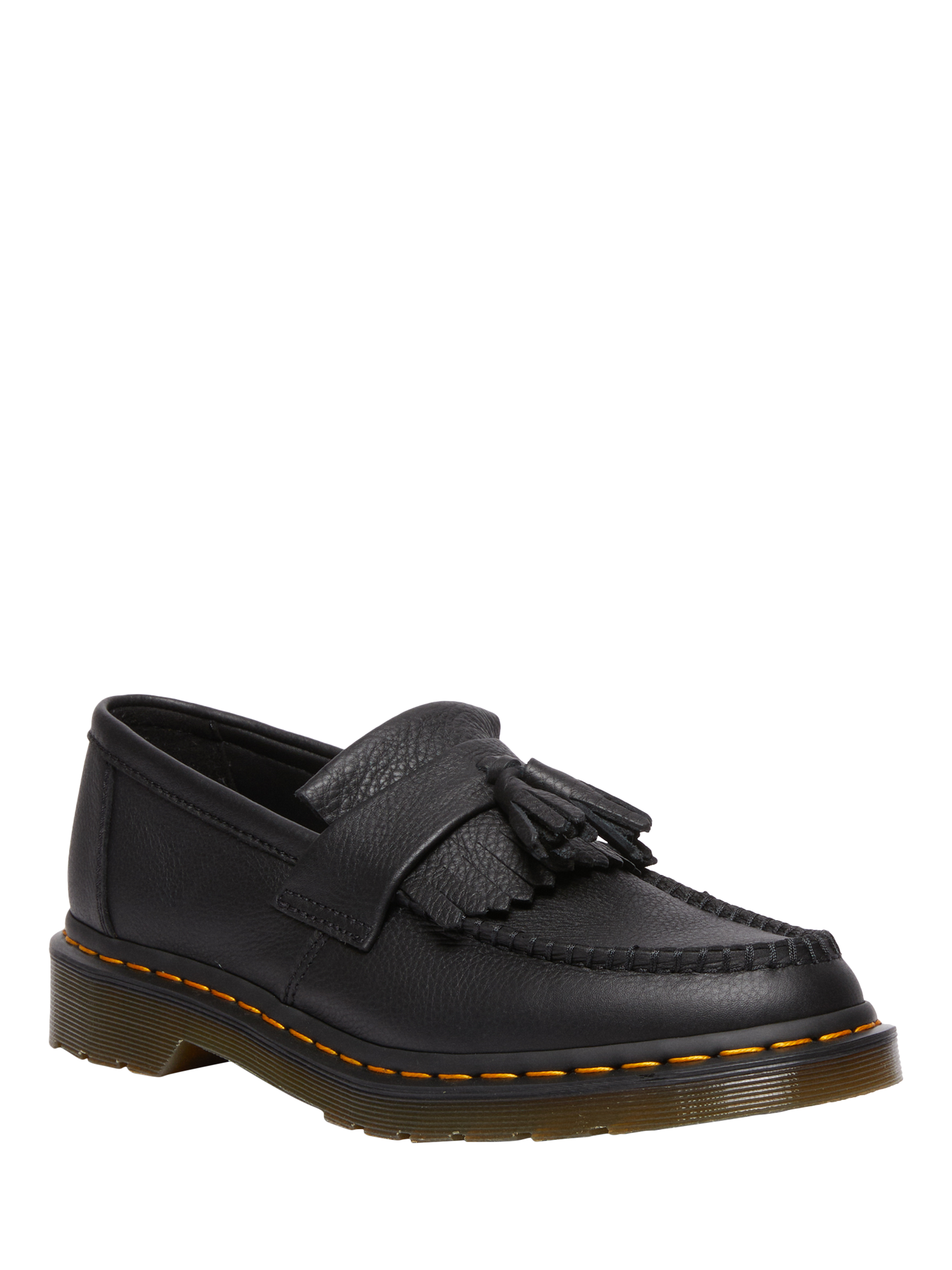 Product image 2 of 6, which shows Dr. Martens Adrian Leather Tassel Loafers, Black, 4