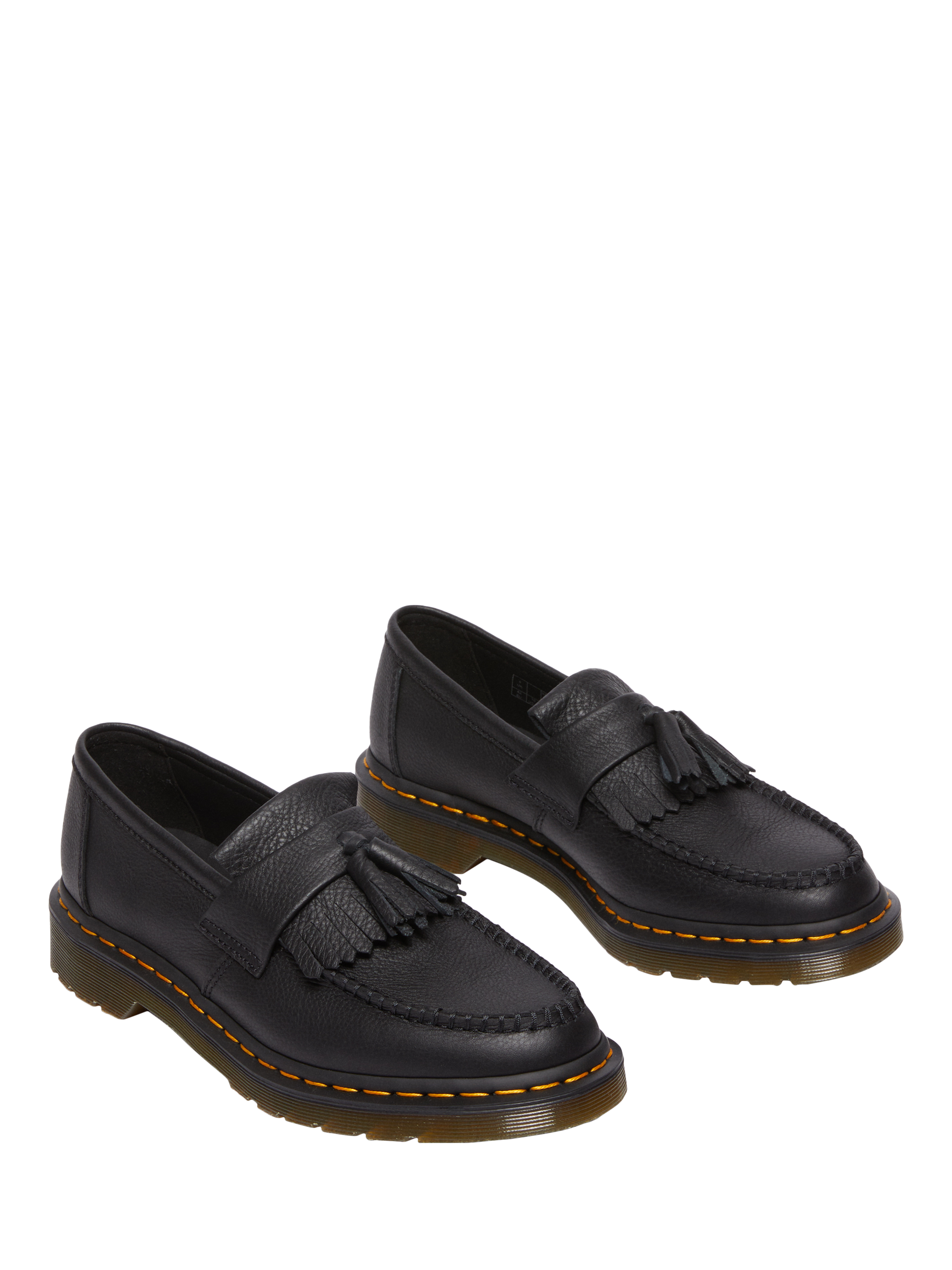 Product image 4 of 6, which shows Dr. Martens Adrian Leather Tassel Loafers, Black, 4