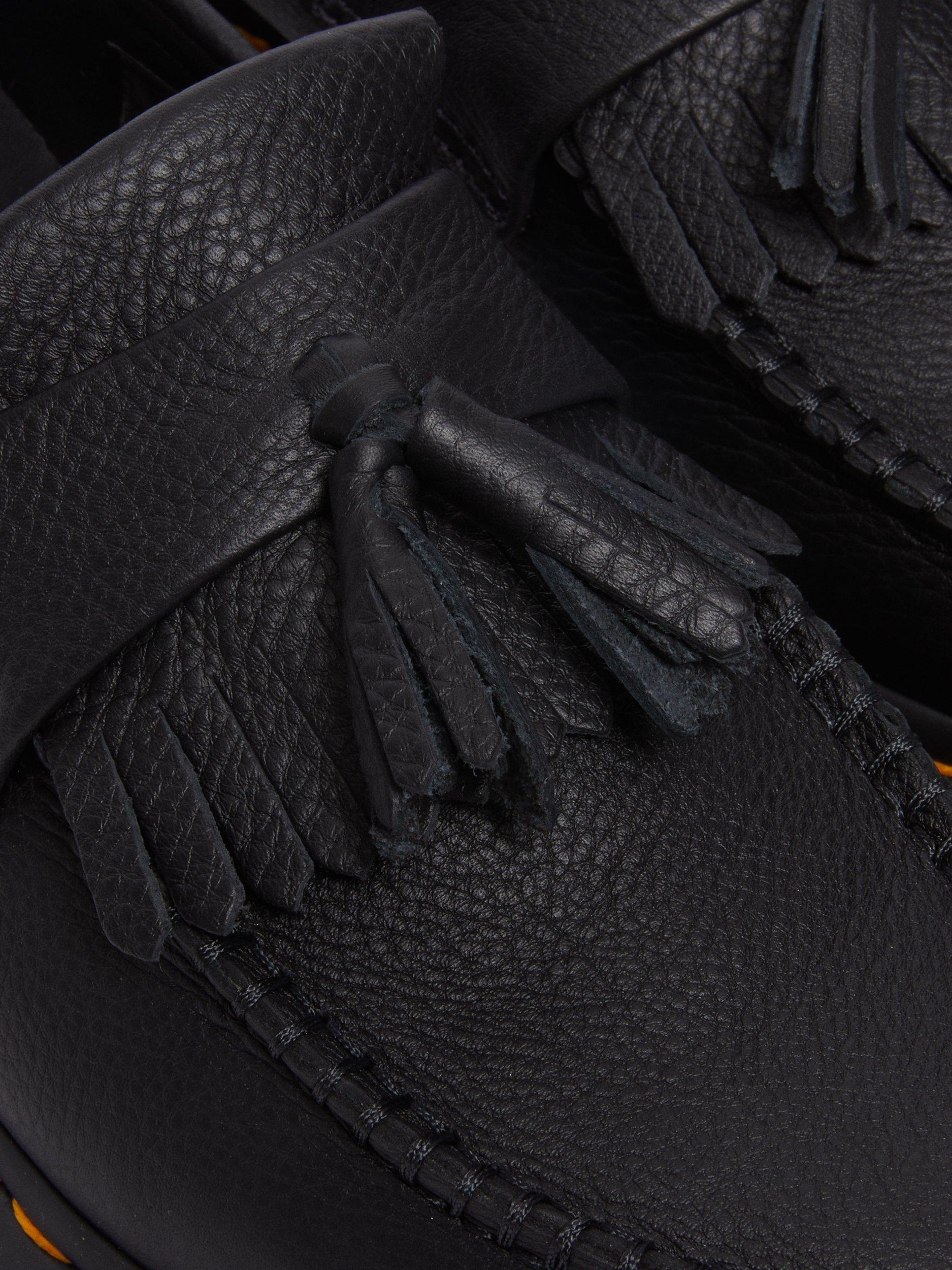 Product image 5 of 6, which shows Dr. Martens Adrian Leather Tassel Loafers, Black, 4