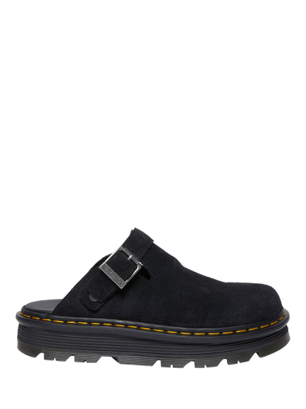 Dr. Martens Zebzag Suede Mules, Black, Black