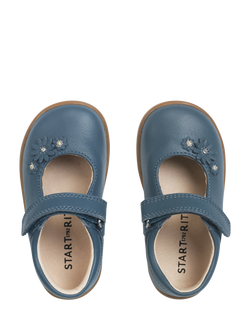 Start-Rite Baby Fairy Tale Leather Shoes, Blue - view 2, Blue