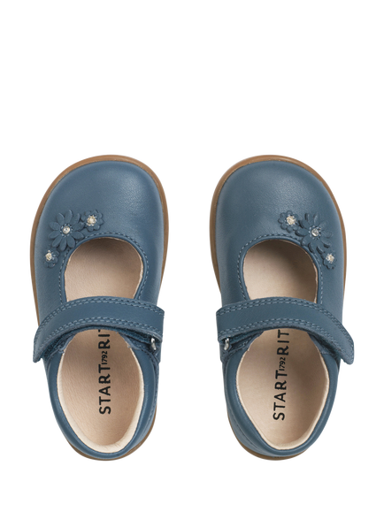 Start-Rite Baby Fairy Tale Leather Shoes, Blue - view 2, Blue