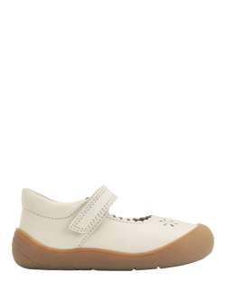 Start-Rite Kids' Eva Leather Round Toe Shoes, Cream, Cream