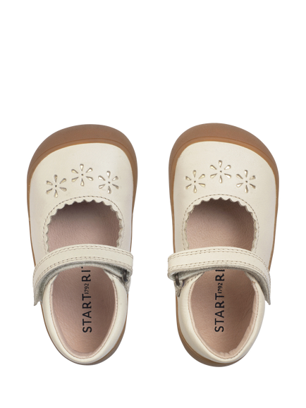 Start-Rite Kids' Eva Leather Round Toe Shoes, Cream - view 2, Cream