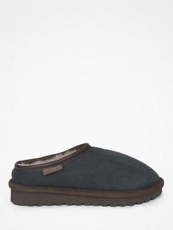 Celtic & Co. Suede Clogs with Backs, Blue Iris