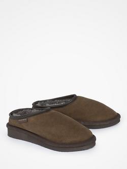 Celtic & Co. Suede Clogs with Backs - view 2, Khaki