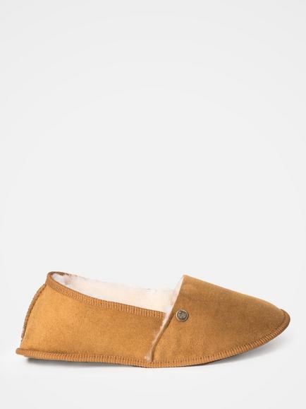 Celtic & Co. Venetian Sheepskin Ballerina Slippers, Spice