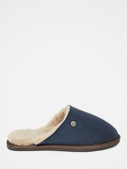 Celtic & Co. Turnback Sheepskin Mule Slippers, Blue Iris, Blue Iris