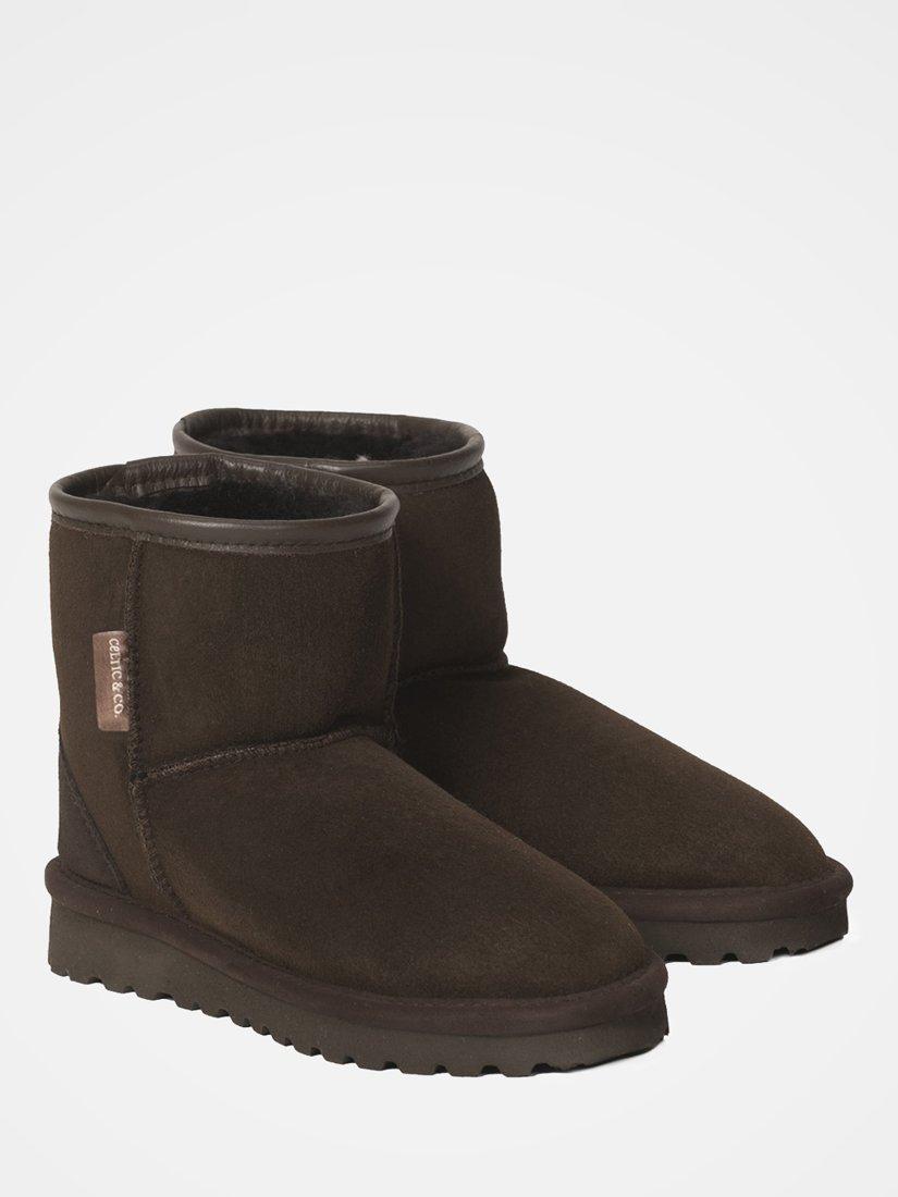Product image 2 of 4, which shows Celtic & Co. Classic Shortie Sheepskin Boots, Mocca, 3