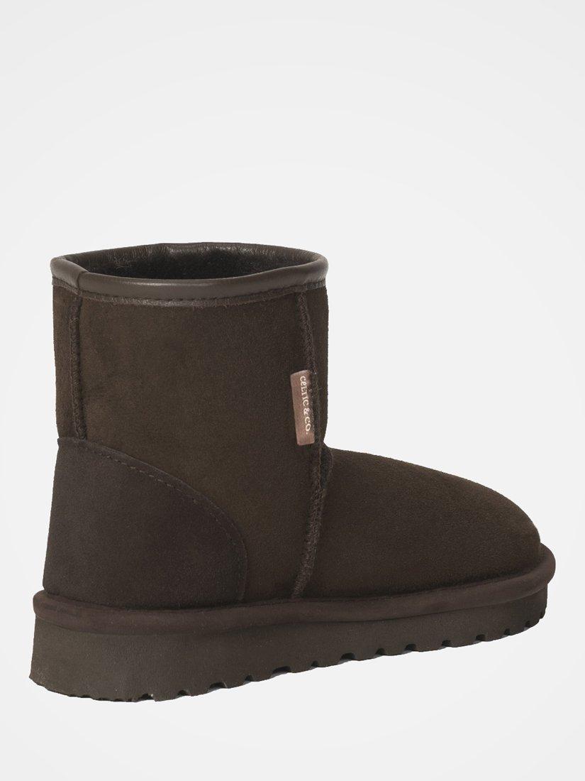 Product image 4 of 4, which shows Celtic & Co. Classic Shortie Sheepskin Boots, Mocca, 3