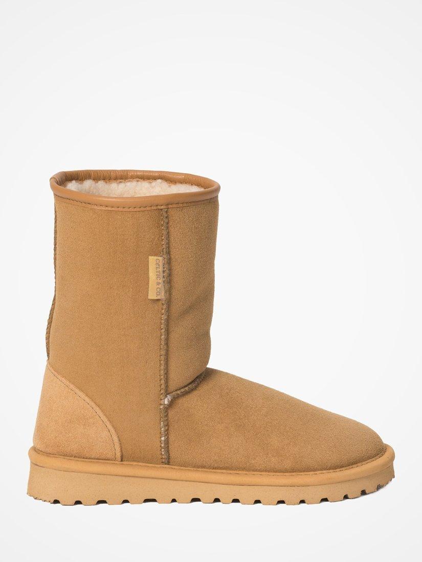 Product image 1 of 4, which shows Celtic & Co. Classic Sheepskin Boots, Spice, 3
