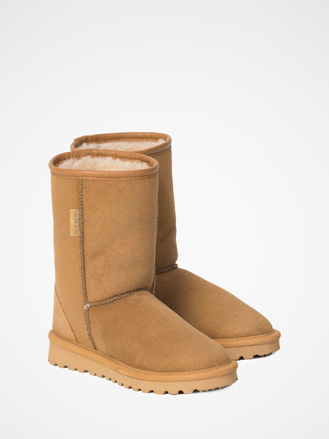 Product image 2 of 4, which shows Celtic & Co. Classic Sheepskin Boots, Spice, 3