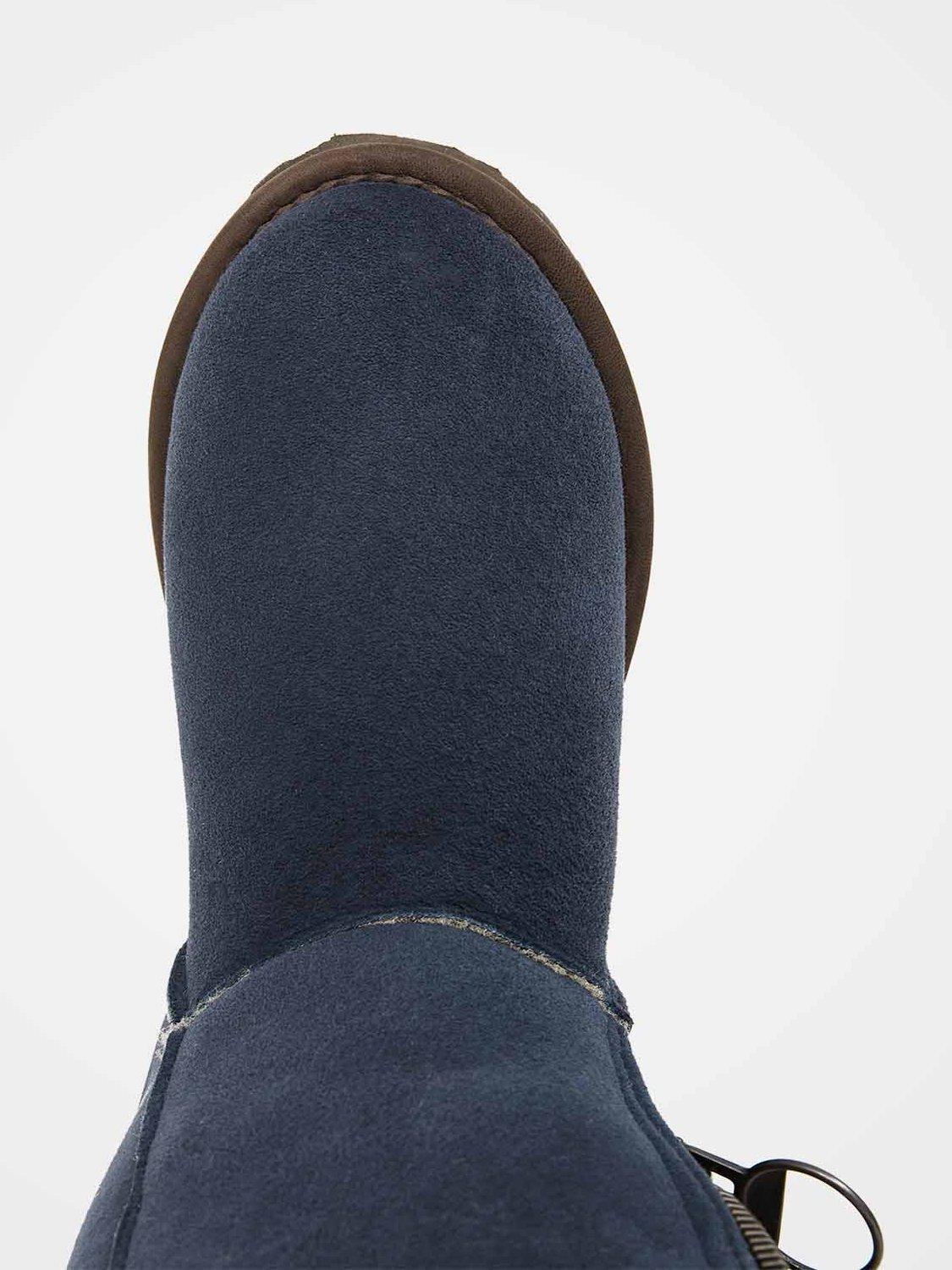 Product image 5 of 6, which shows Celtic & Co. Aviator Sheepskin Boots, Blue Iris, 3