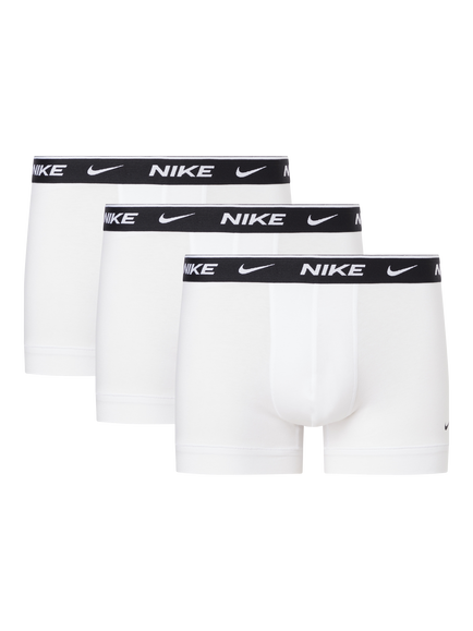 Nike Essential Stretch Cotton Blend Trunks, Pack of 3, White