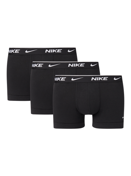 Nike Cotton Stretch Trunks, Pack of 3, Black