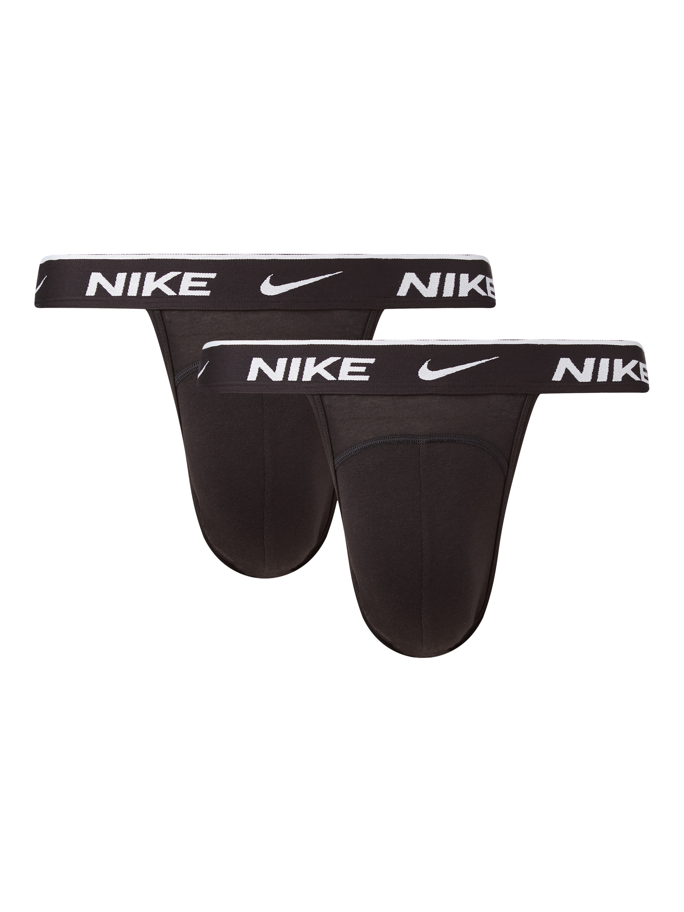 Product image 1 of 1, which shows Nike Cotton Stretch Jock Strap, Pack of 3, Black, S