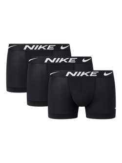 Nike Essential Microfibre Trunks, Pack of 3, Black, Black