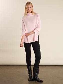Baukjen Malin Wool Blend Roll Neck Jumper - view 2, Powder Pink