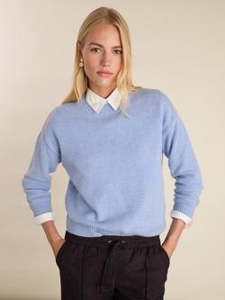Baukjen Phyllis Wool Rich Jumper, Ice Blue, Ice Blue