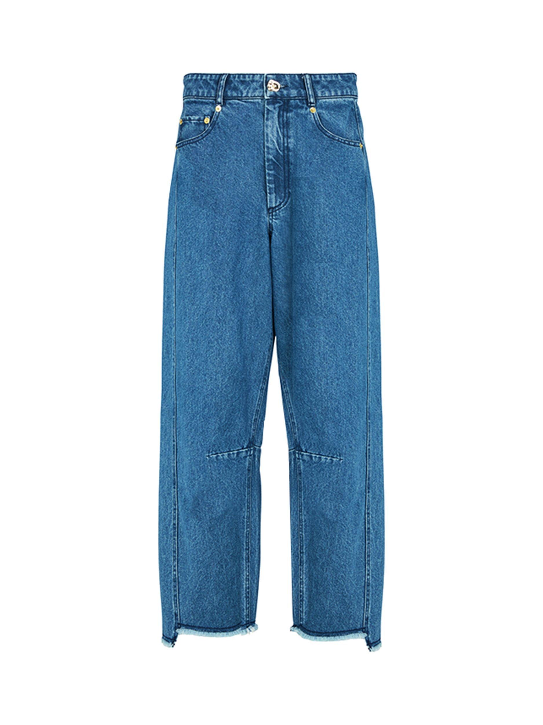 Product image 1 of 1, which shows AKYN Blake Relaxed Fit Jeans, Midwash, 8