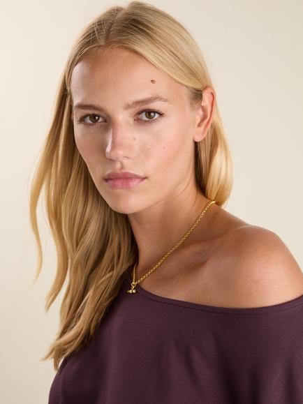 Baukjen Sarah Jersey Midi Dress containing LENZING™ ECOVERO™ Viscose, Plum - view 2, Plum