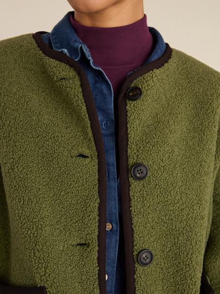 Baukjen Caitlin Borg Jacket, Khaki - view 2, Khaki