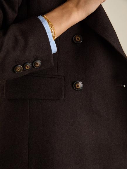 Baukjen Cissy Wool Blend Blazer - view 2, Dark Chocolate